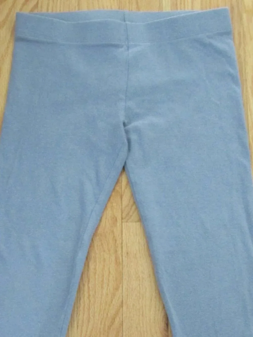 PLACE GIRL'S SIZE L (10 / 12) PANTS GRAY GLITTER CAPRI LEGGINGS EXERCISE CHRISTM